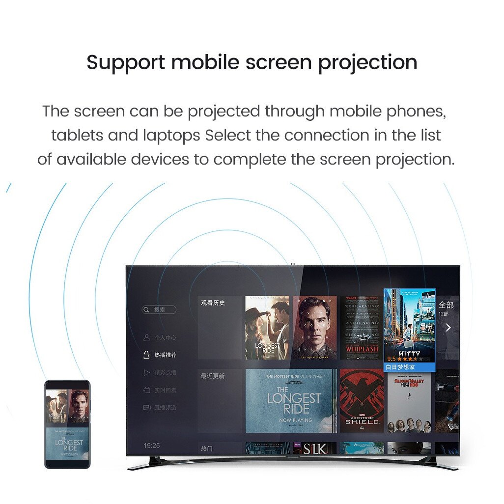 Mini Smart TV Box, трансформиращ телевизор в Smart TV, UltraHD, 4GB RAM ...
