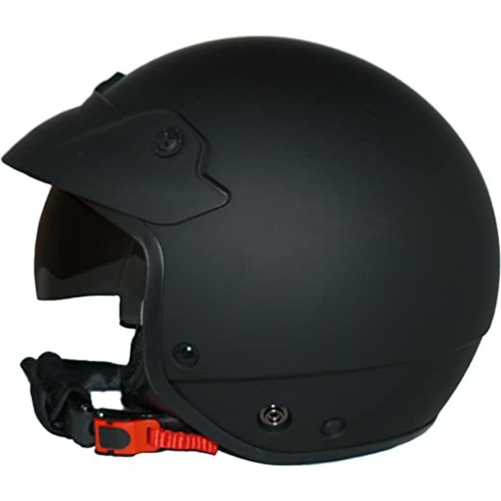 Motoros sisak Protectwear H740, matt fekete, S méret