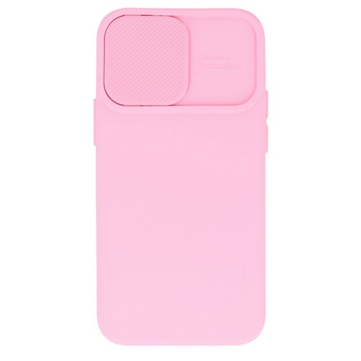 Forcell Camshield puha tok Xiaomi Redmi 10C-hez, világos rózsaszín