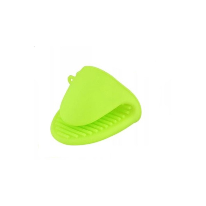 Manusa pentru bucatarie, Zola®, din silicon, rezistenta la caldura, verde