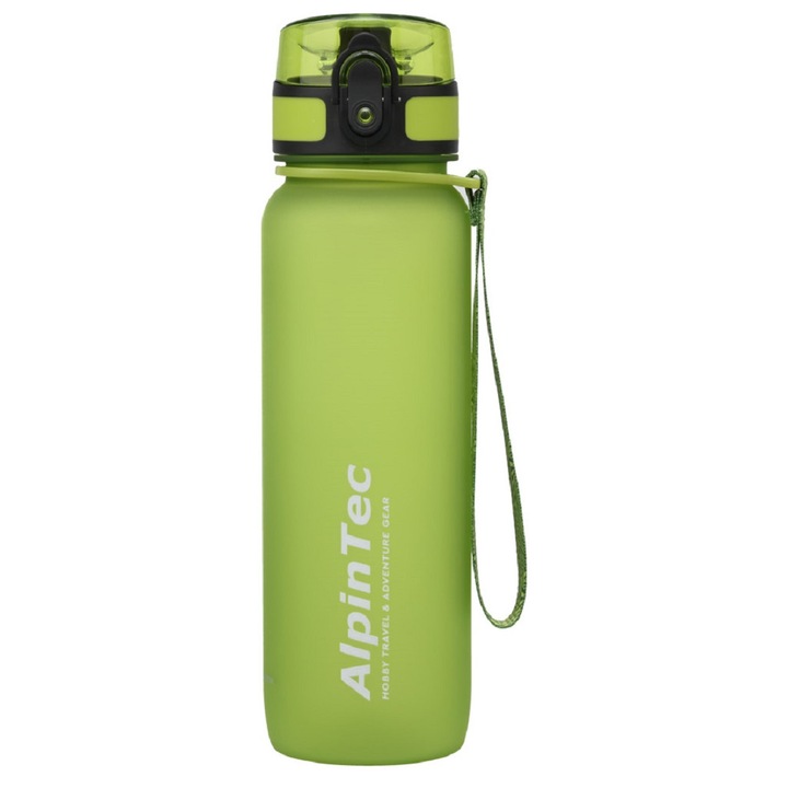 Бутилка, Alpin Tec, Tritan, 500 ml, зелен лайм