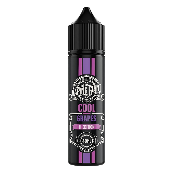 Lichid Tigara Electronica The Vaping Giant - Cool Grapes, 40ml, 0mg/ml