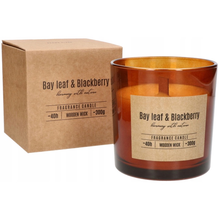 Ароматна свещ Kotarbau, Дафинов лист/Къпини, 40 ч