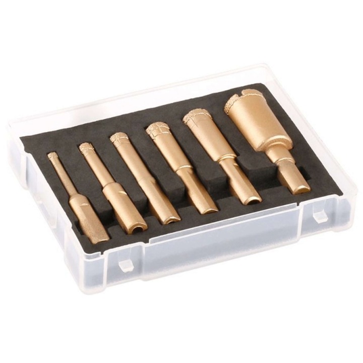 Set carote pentru ceramica marmura granit 6-20 mm Festa 24798