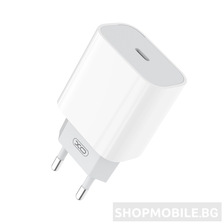 Зарядно устройство и комплект кабели PD Lightning, за iPhone, бързо зареждане, технология PD Fast Charger, 20W, 5V-3A изход, XOA829