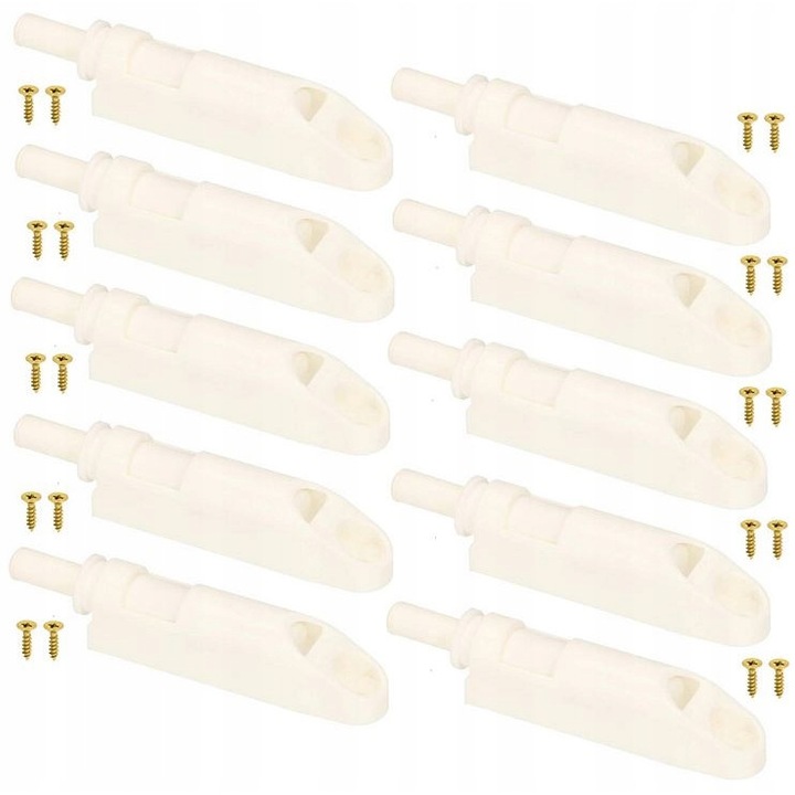 Set 10 amortizoare cu adaptor, Kotarbau, Plastic, Alb