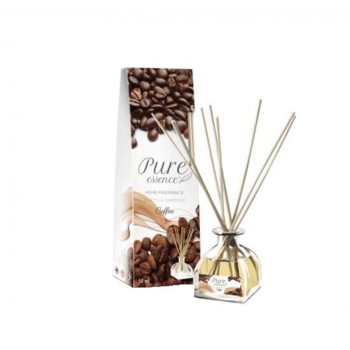Diffúzor illatos pálcikákkal Pure Essence, Coffee, Reverse, 50 ml