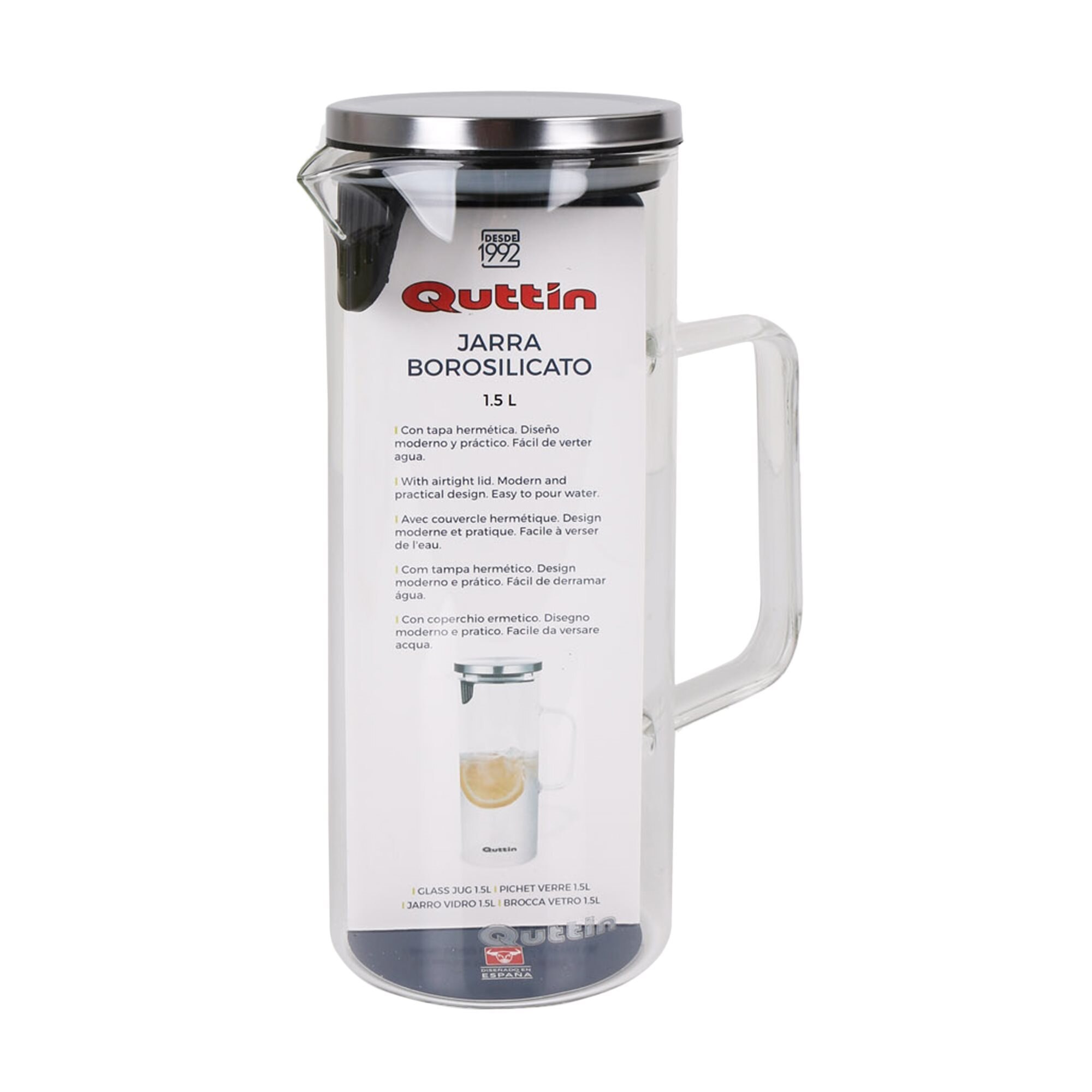 JARRA 1.7L BOROSILICATO TAPA BAMBU