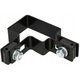 Clema de fixare pentru stalpi, Kotarbau, Otel, 40 x 60 mm, Negru