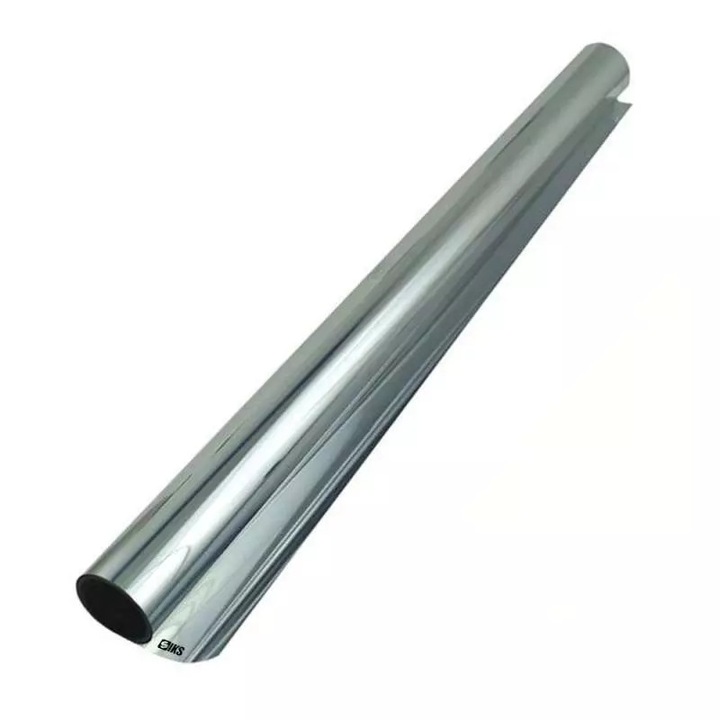 Folie Reflexiva SIKS Pentru Geamuri Interioare, Cu Efect De Oglinda, Protectie Solara UV, 60x300cm, Albastru/Gri