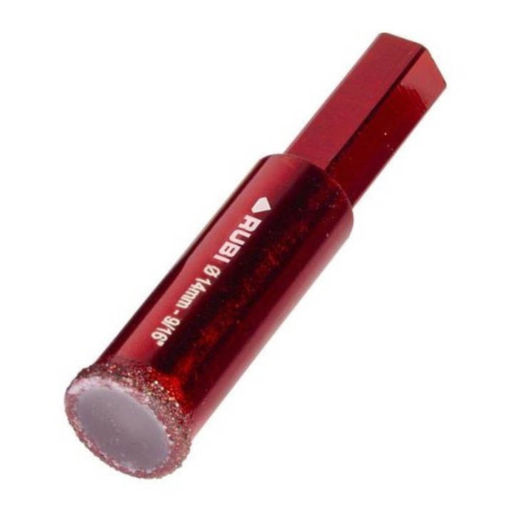 Gyémánt fúrókorona porcelánhoz, kerámia lapokhoz DryGres4Drill 14mm RUBI5928