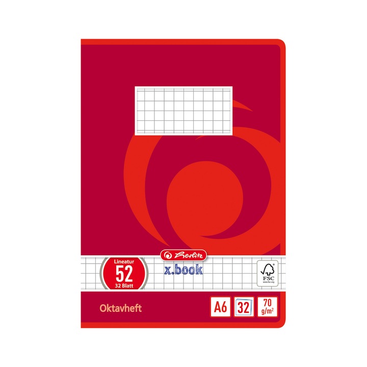 Herlitz Füzet A6/32 lap, kockás