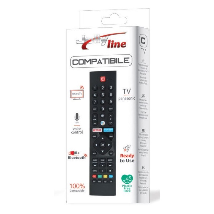 Telecomanda universala Jolly pentru TV LCD Panasonic, control prin voce, IR si Bluetooth