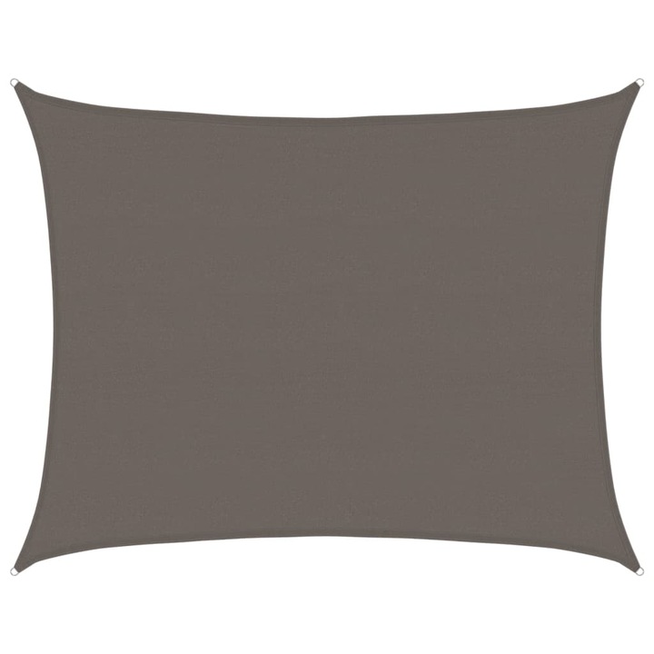 VidaXL antracitszürke HDPE napvitorla 160 g/m² 6 x 8 m 311085