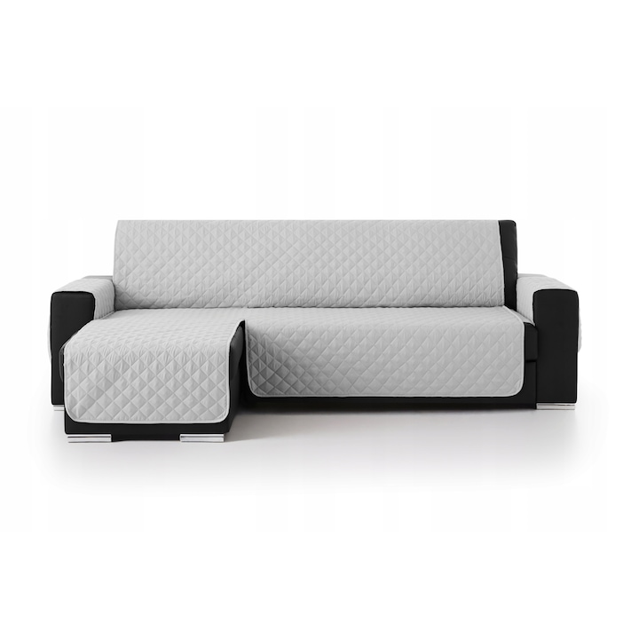 Husa de protectie pentru coltar stanga, 200 cm, Poliester, Gri deschis