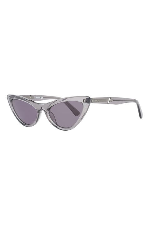 Diesel, Ochelari de soare cat-eye cu lentile polarizate, Gri, 54-19-140