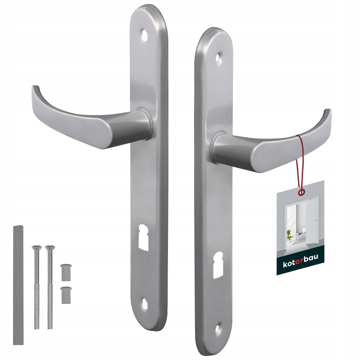 Maner usa, Kotarbau, Aluminiu/Otel, 72 mm, Argintiu