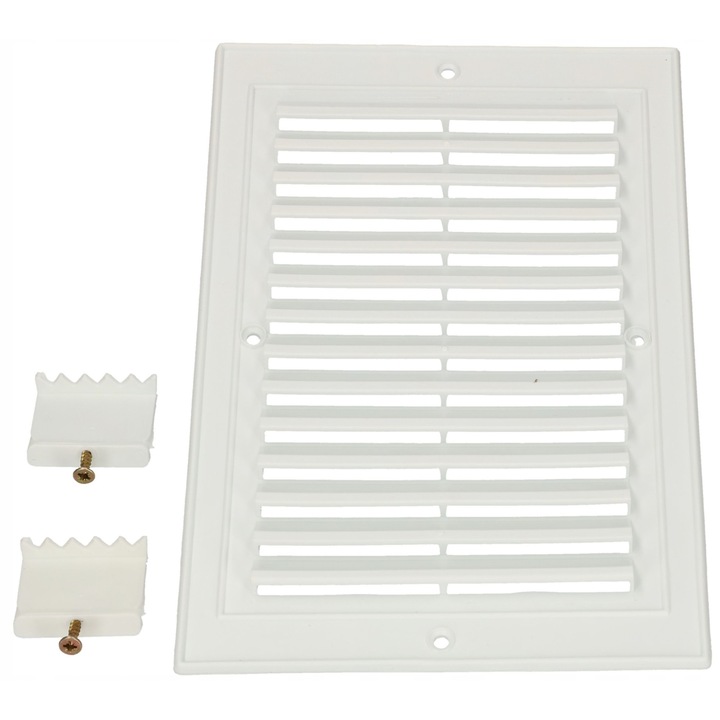 Grila pentru ventilatie, Kotarbau, Plastic, 140 mm, Alb