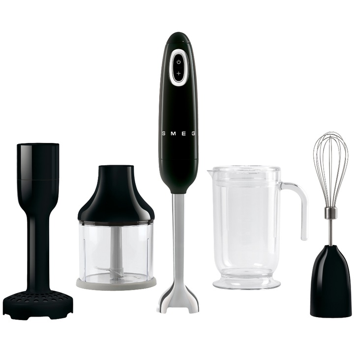 Пасатор Smeg HBF22BLEU, 700 W, Функция Turbo, Черен