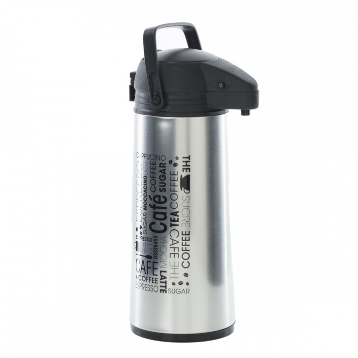 Termos ISSO, cu pompa, 1.8 litri, 18.5 x 13 x H36 cm