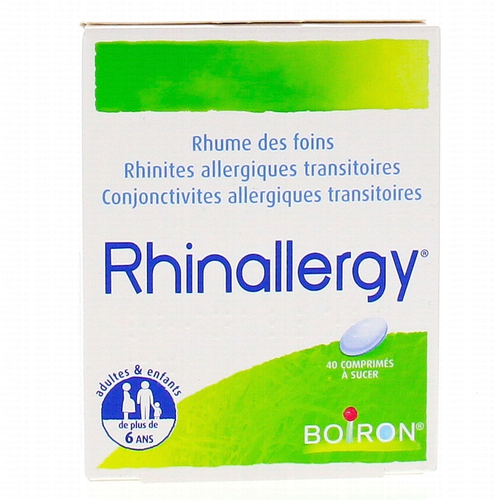 Supliment Homeopat, Boiron, Rhinallergy, Adjuvant in Tratamentul Rinitei Alergice, 40 comprimate