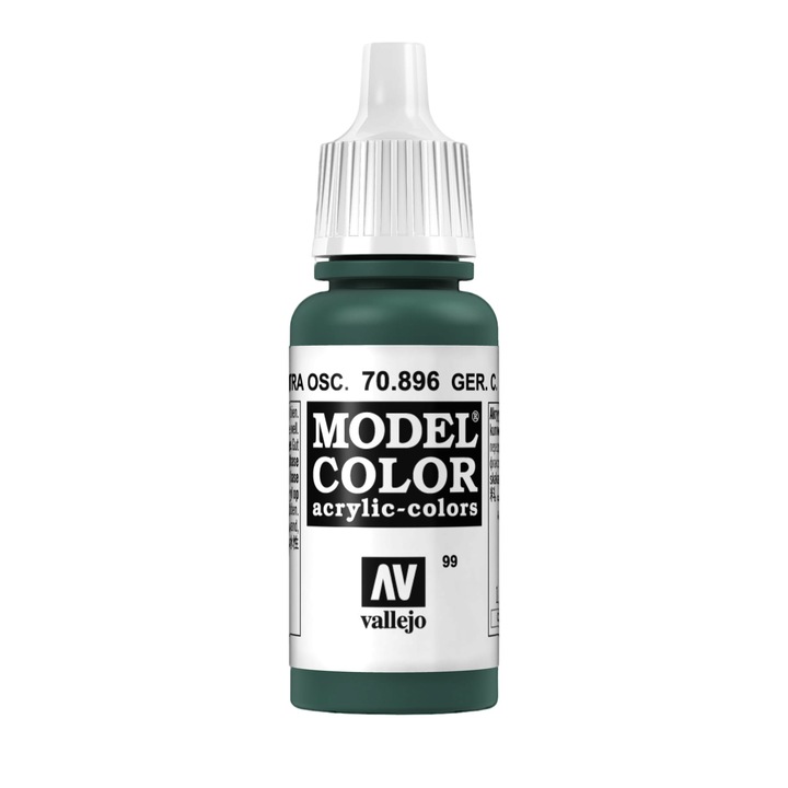 Akril festék, Vallejo, 099, 17 ml, Sötétzöld