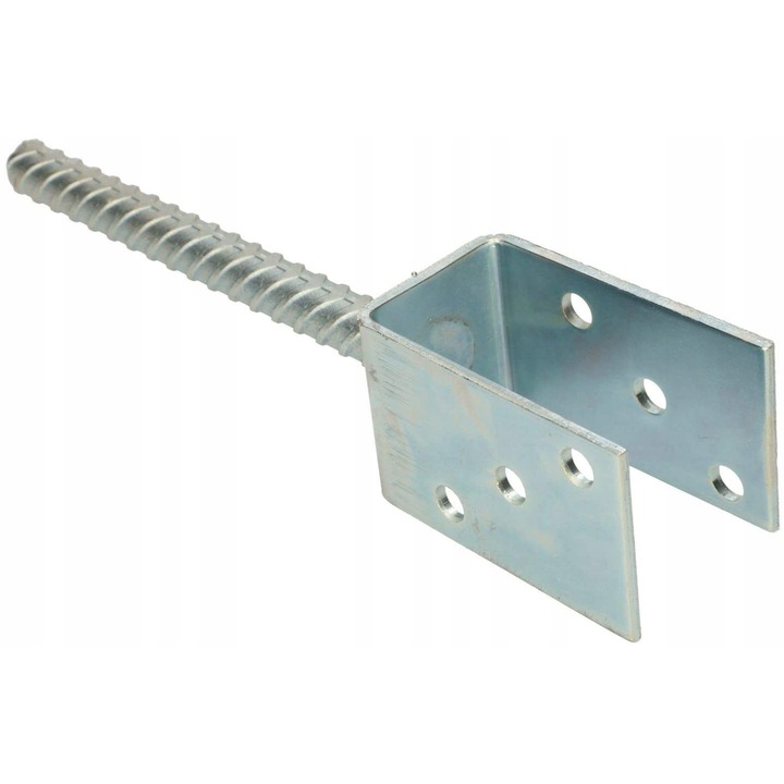 Set 50 de ancore pentru stalpi Kotarbau, Reglabila, 195 x 50 mm, Otel, Argintiu