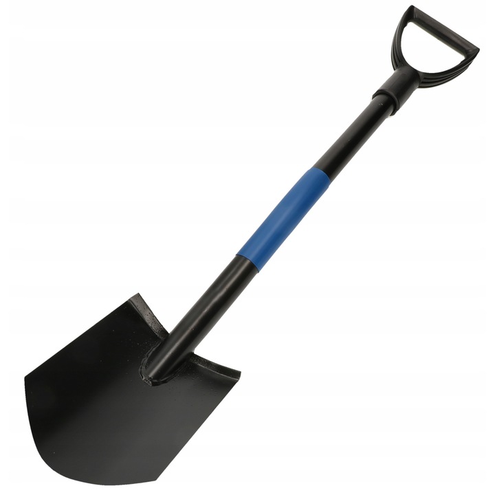Lapát, Kotarbau, Acél és műanyag, 865 x 150 mm, Fekete és kék