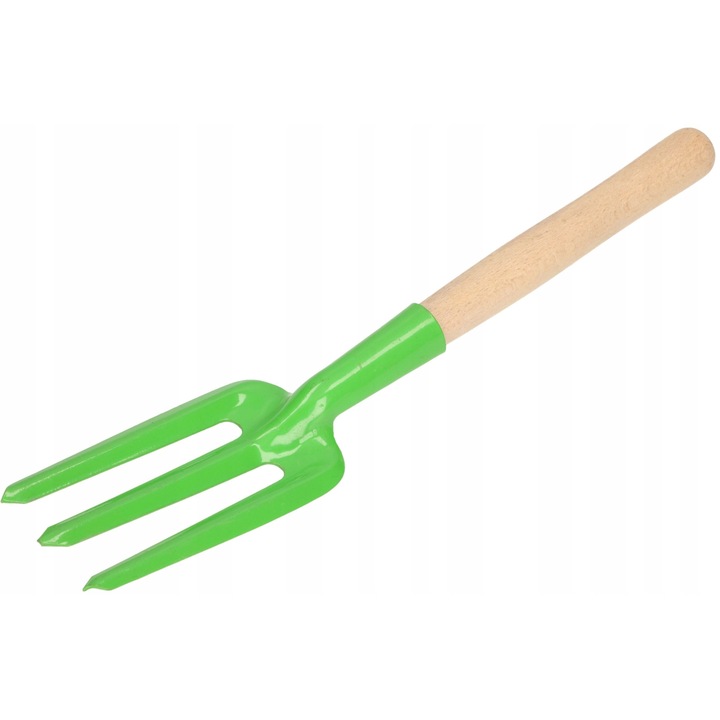 Mini furca, Kotarbau, Otel si lemn, Verde