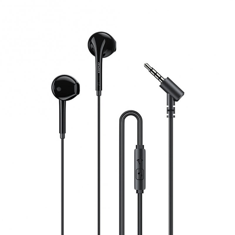 Casti audio cu microfon AWEI PC-7, In-ear, Control pe fir, Jack 3.5mm, Lungime cablu 1.2m, Negru