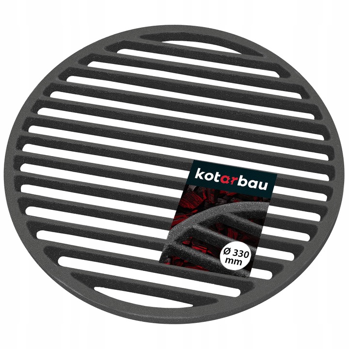 Gratar soba / semineu Kotarbau, Fonta, 33 cm, Gri