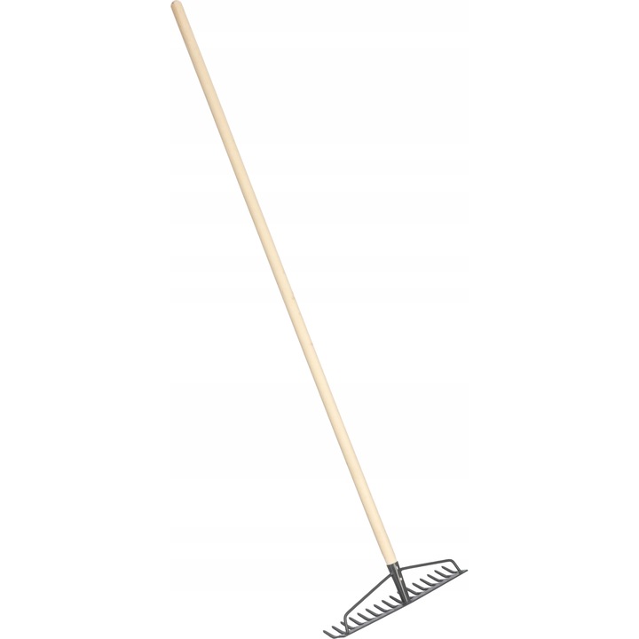 Гребло Kotarbau, Метал/Дърво, Сив / Кафяв, 16 зъба