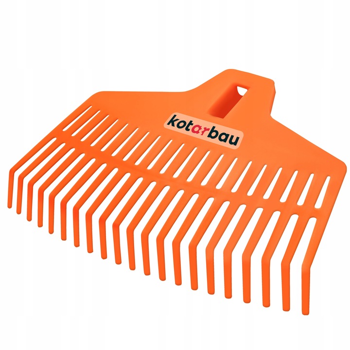 Grebla frunze Kotarbau, Plastic, 370 mm, Portocaliu