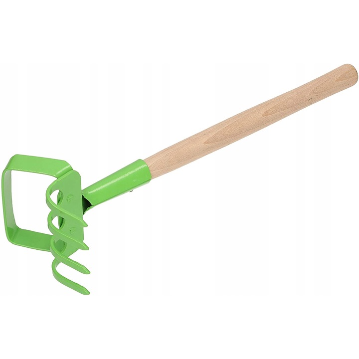 Градинско гребло Kotarba, Стомана/Дърво, 95 мм, Зелен/Кафяв