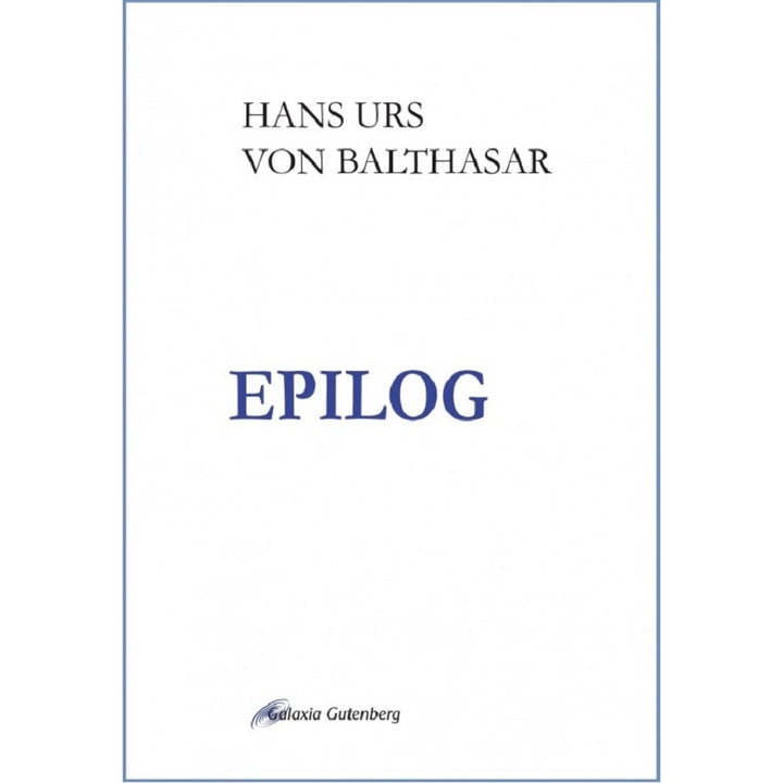 Epilog - Hans Urs Von Balthasar