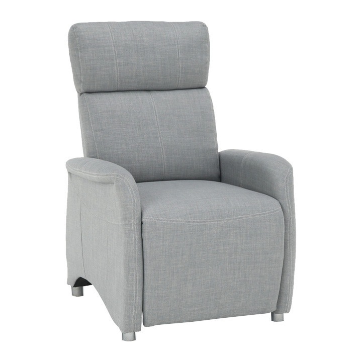 Fotoliu recliner tapiterie textil gri Forest 78x90x114 cm