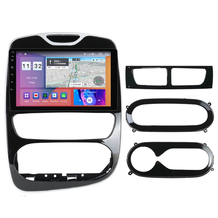 Навигация Renault Clio 4 от 2012 - 2018, 8 GB RAM и 128 GB ROM, 5G Sim Slot, Octa Core Processor, Integrated Carplay, DSP Digital Sound Processor, Android, Приложения, Usb, Wi Fi, Bluetooth