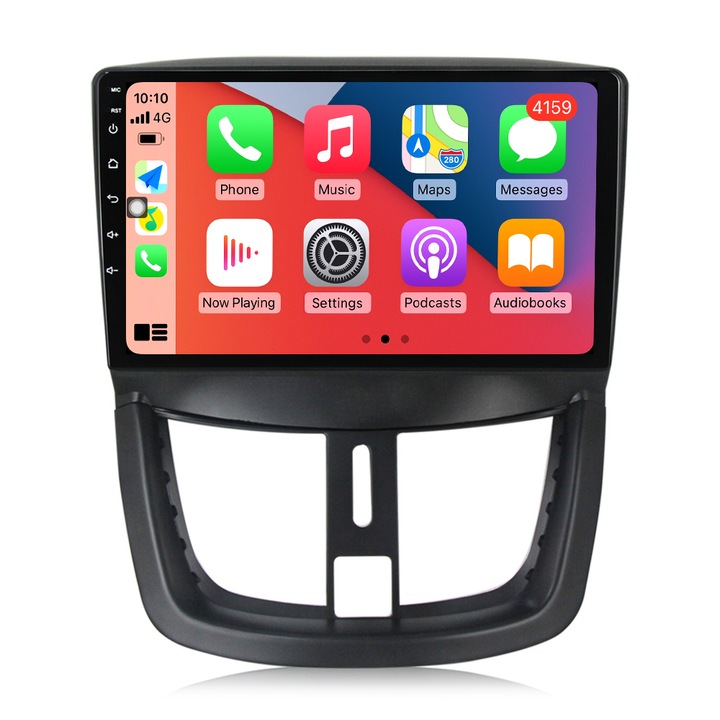 Navigatie Peugeot 207 din 2006-2015, NAVIGPS, Android 13, Wireless Carplay si Android Auto, 2GB RAM si 32GB ROM, Display IPS 9 inch, Camera Marsarier, Internet, Aplicatii, Wi Fi, Usb, Bluetooth