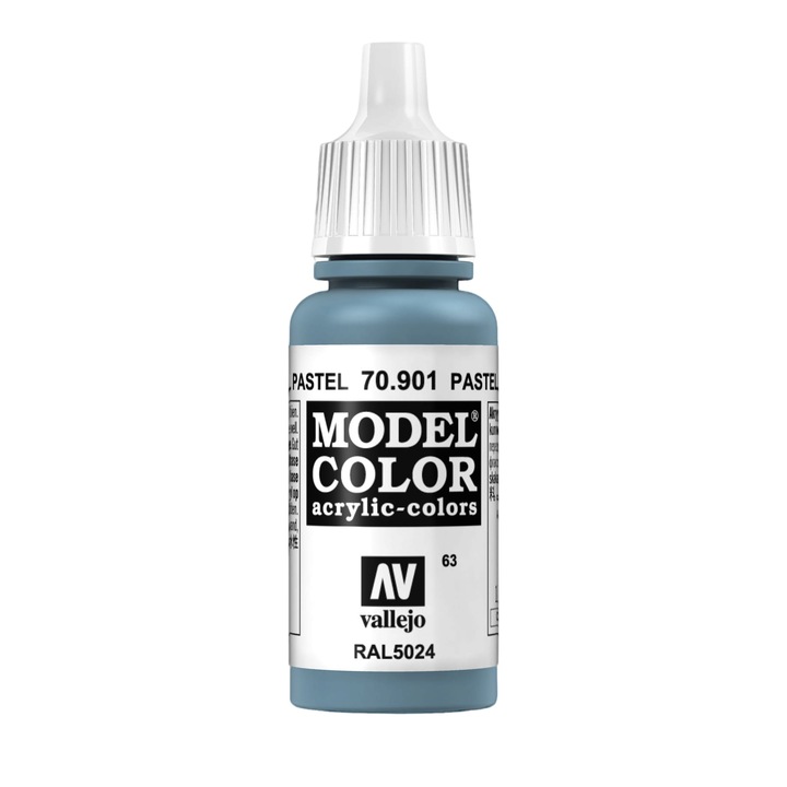 Akril festék, Vallejo, 063, 17 ml, Pasztellkék