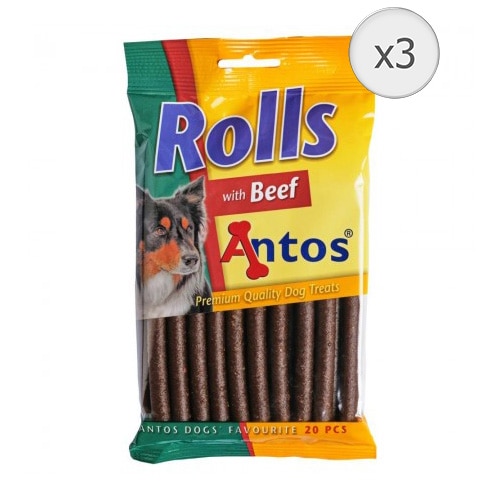 Лакомства за кучета Antos Rolls Vita, 3x200гр - eMAG.bg