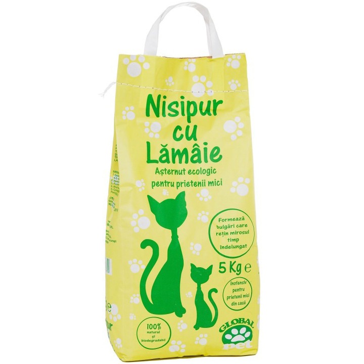 Asternut ecologic pentru pisici Nisipur Lamaie, 5 kg