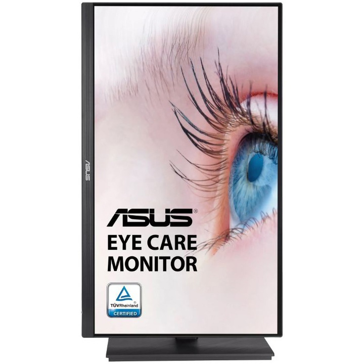 Monitor Eye Care ASUS VA24EQSB, 23.8", Full HD, IPS, Rama ingusta, 75Hz, Adaptive-Sync, Low Blue Light, Flicker Free, Design ergonomic, Montare pe perete