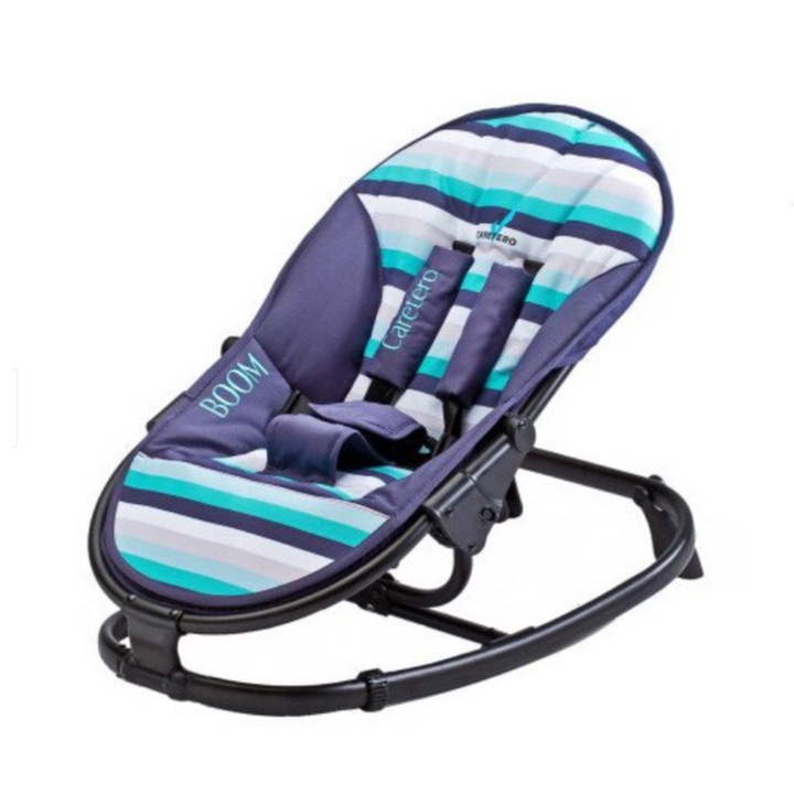 Бебешки люлеещ се шезлонг Caretero Boom 321411, тъмносин