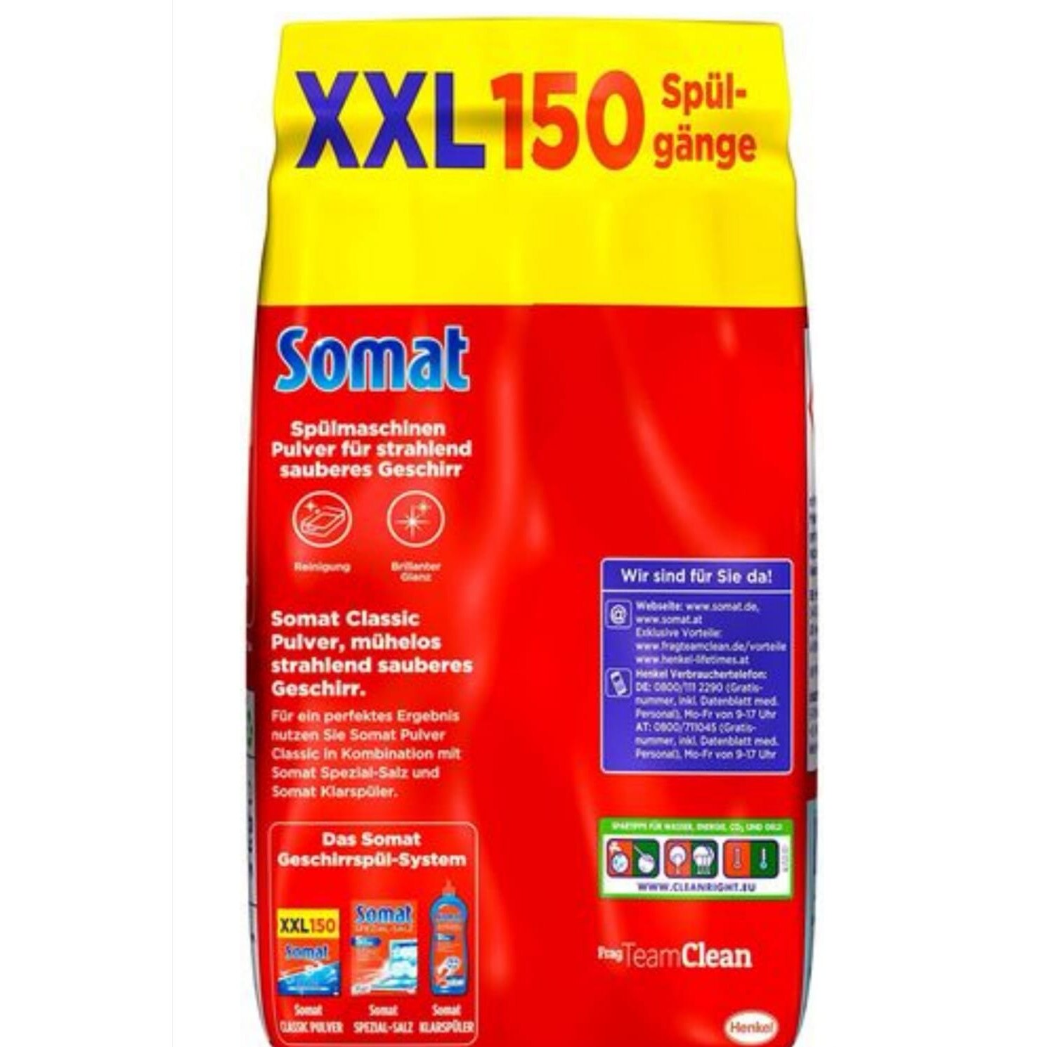 Препарат за съдове Somat Classic XXL 3Kg 150 пранета - eMAG.bg