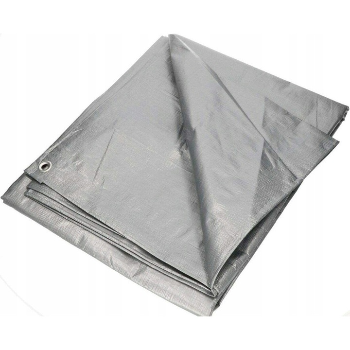 Соларен брезент, Kotarbau, Полиетилен, Водоустойчив, UV устойчивост, 2x3 m, Сребрист