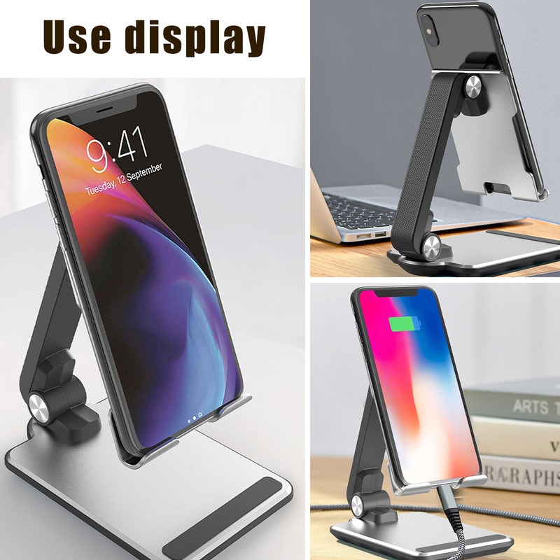 suport telefon aluminiu birou