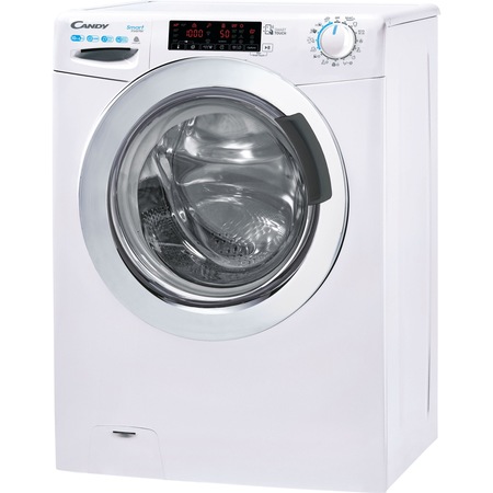 Masina de spalat rufe cu uscator Candy Smart CSWS 6106TWMCE-S, 10 kg spalare, 6 kg uscare, 1600 rpm, Clasa A, Mix power system, Motor inverter, Alb