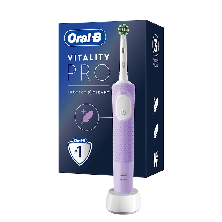 Oral-B D103 Vitality elektromos fogkefe, lila