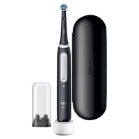 Periuta de dinti electrica Oral-B iO4 cu Tehnologie Magnetica si Micro-Vibratii, Senzor de presiune Smart, 4 moduri, 1 capat, Trusa de calatorie, Negru