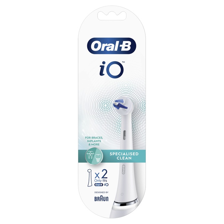 Rezerve periuta de dinti electrica Oral-B, iO Specialised Clean, 2 bucati, Alb